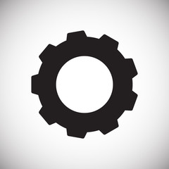 Gear icon on white background for graphic and web design, Modern simple vector sign. Internet concept. Trendy symbol for website design web button or mobile app