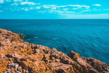 brown cliffs near the ocean