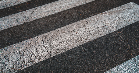 detailed view of pedestrian lines