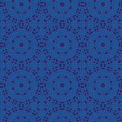 Seamless color pattern from a variety of geometric shapes and lines.