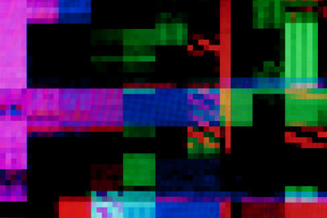 Pixel pattern of a digital glitch / Abstract background, pattern of a digital glitch.