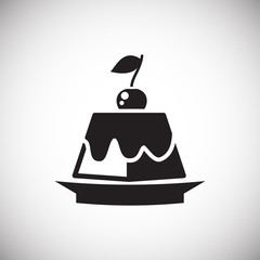 Dietic dessert icon on white background for graphic and web design, Modern simple vector sign. Internet concept. Trendy symbol for website design web button or mobile app