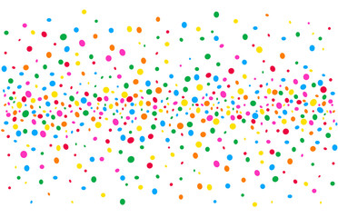 Horizontal colored dots texture on white background