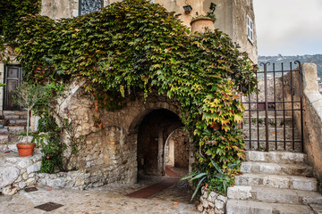 Fototapeta na wymiar Medieval city of Eze Village in the South of France