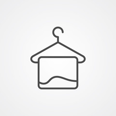 Towel vector icon sign symbol