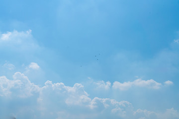 Clear sky with cloud background