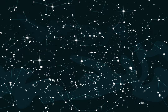 Cartoon space background with bright stars. Night starry sky vector  illustration Stock Vector | Adobe Stock