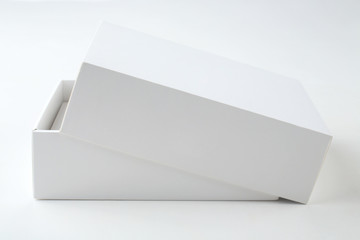 White open cardboard gift box