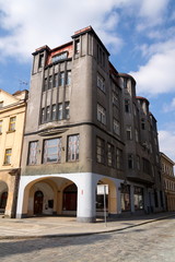 Fototapeta premium Former Spalkuv department store on the Big square built in 1911, Hradec Kralove, Czech Republic