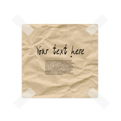 Shabby paper banner for your text.
