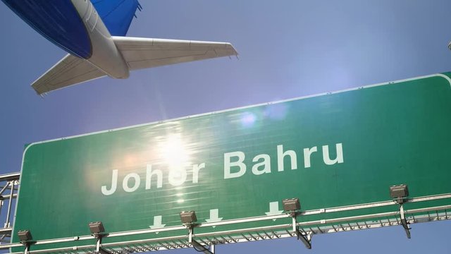 Airplane Take off Johor Bahru