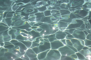 Sparkling blue water pool background clear water Cancun