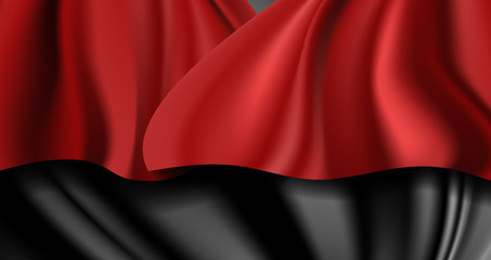 Wavy luxury satin background or silk fabric texture