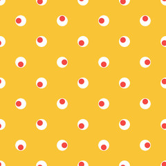 Abstract seamless pattern with dots, circles. Round background. Vector illustration.