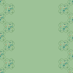 Floral background. Natural ornament. Invitation card. Leaflet with empty space for text. 