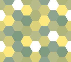 Seamless geometric pattern. Colorful infinity abstract honeycomb geometrical background. Sexangle, hexagon background. Vector illustration.