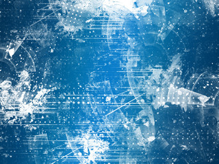  Abstract Blue Watercolor Technology Background For Graphic Design