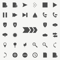 arrow with a stroke icon. web icons universal set for web and mobile