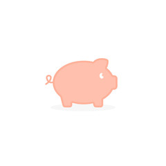 Pig icon illustration vector isolated sign symbol