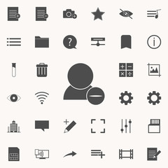 delete contact sign icon. web icons universal set for web and mobile