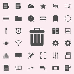 trash box icon. web icons universal set for web and mobile