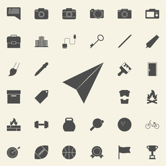 paper airplane icon. web icons universal set for web and mobile