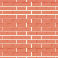 Red brick wall texture. Seamless background