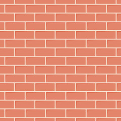 Red brick wall texture. Seamless background
