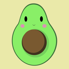 Avocado cartoon