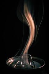 smoke coming out of a soft drink