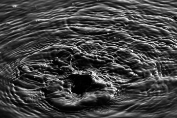 Black mud lagoon water