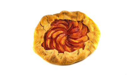 Pie with peach filling