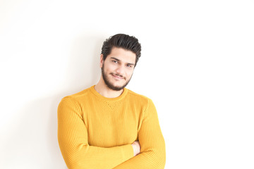 Fototapeta premium Portrait of an handsome man smiling