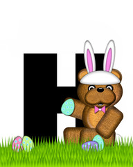 Alphabet Teddy Easter H