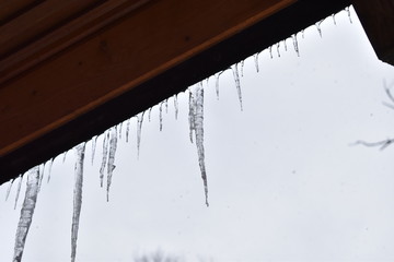 a fantastic view of a icicle