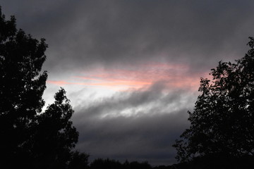 Obraz premium ray of color in the sky