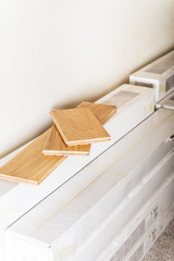 House renovation with changing of the floor from carpets to soli