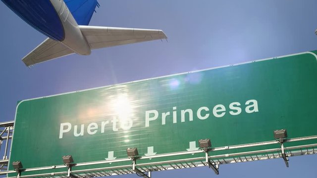 Airplane Take off Puerto Princesa