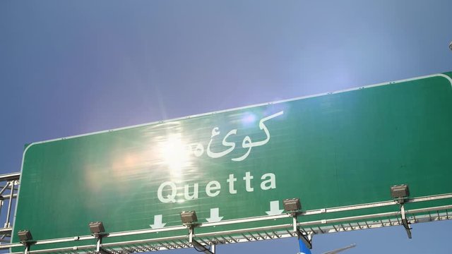 Airplane Landing Quetta