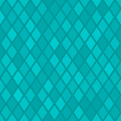 Abstract seamless pattern of small rhombus or pixels in light blue colors
