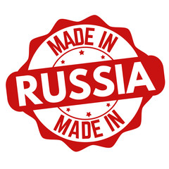 Made in Russia sign or stamp