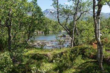 Fototapeta na wymiar Wasserfälle am Åmotan imSunndalen, Norwegen