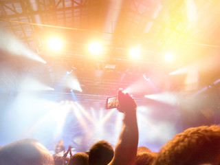 Music festival crowd