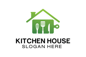 KITCHEN HOUSE LOGO DESIGN TEMPLATE