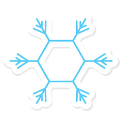 Cute snowflake sticker