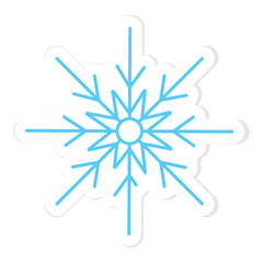 Cute snowflake sticker
