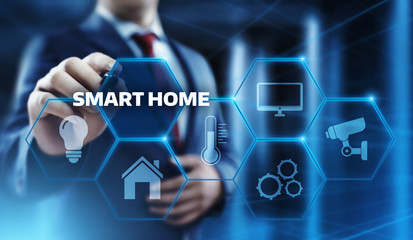 Smart home Automation Control System. Innovation technology internet Network Concept