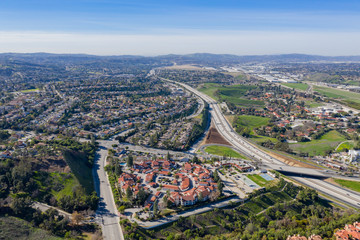 Aerial view of some interesting round estate at Pomona area