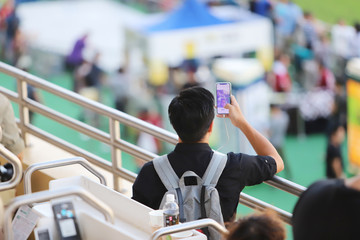 a Hong Kong Crowd and people gathering