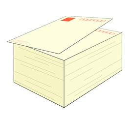 重なった年賀はがき